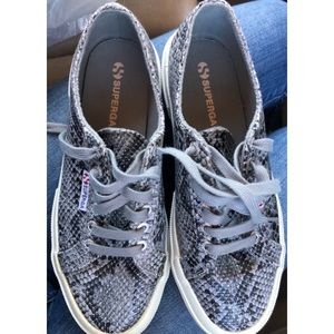 Superga snakeskin sneakers